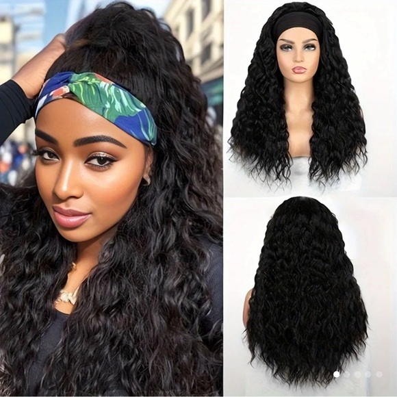 Other - Water Wave Headband Wigs Long Synthetic Curly Wigs For Women